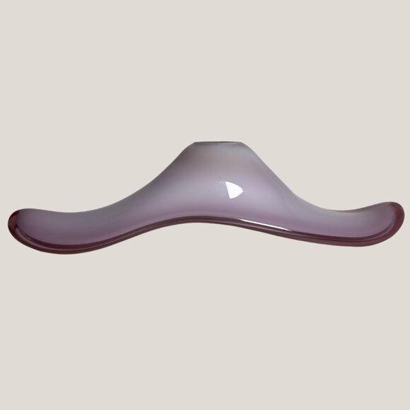 Dara International Wavy Freeform Cased Glass Decorative Bowl - Picture 2 of 5